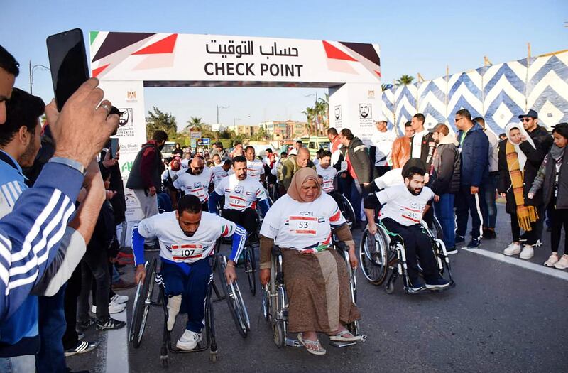 The 6th edition of the Zayed Charity Marathon kicked-off today in the Egyptian city of Suez. The marathon is being held under the patronage of His Highness Sheikh Mohamed bin Zayed Al Nahyan, Crown Prince of Abu Dhabi and Deputy Supreme Commander of the UAE Armed Forces. Monies raised during the marathon will be donated to Cairo University's National Cancer Institute. WAM/Nour Salman