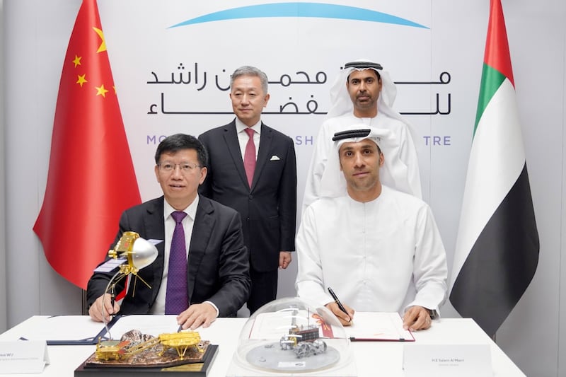 China will help the UAE to land one of its rovers on the Moon’s surface, under an agreement signed between the Mohammed bin Rashid Space Centre and the China National Space Administration on Friday. All photos: MBRSC