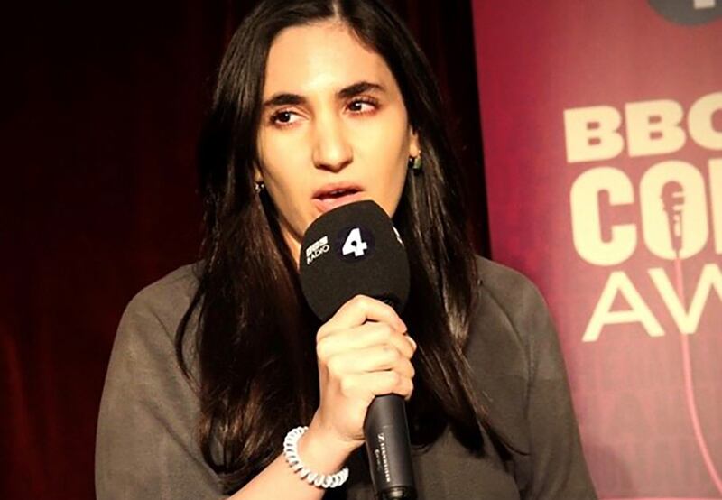Jenan Younis at the BBC new comedy awards. BBC