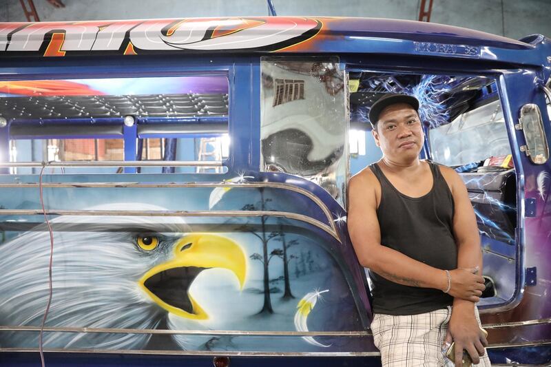 He would work his airbrush on jeepney side panels, ceilings, mud guards and hoods. Jake Verzosa