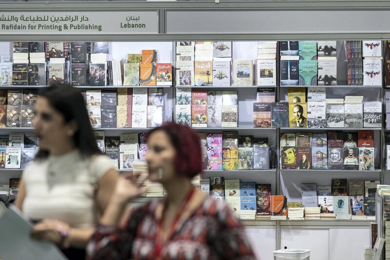ABU DHABI, UNITED ARAB EMIRATES. 25 APRIL 2018. Abu Dhabi Book Fair at ADNEC. STANDALONE. (Photo: Antonie Robertson/The National) Journalist: Hala Khalaf. Section: Weekend.