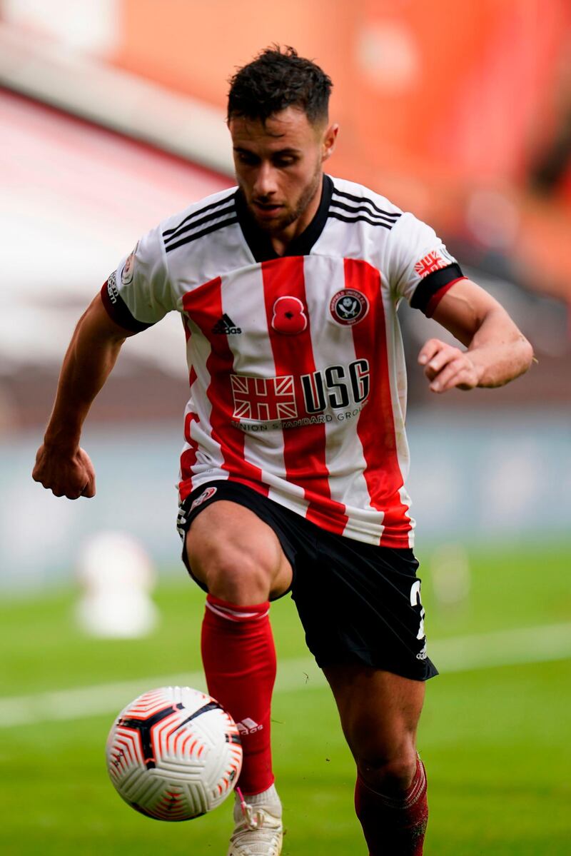 George Baldock – 5: Struggled to deal with an electric Sterling and was turned inside out in build-up to Walker goal. Mahrez did the same on the other flank soon after. But, to be fair, also made some vital blocks and produced some surging runs and crosses of his own down the right. AFP
