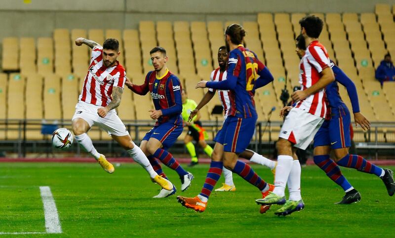 Athletic Bilbao's Unai Nunez in action. Reuters