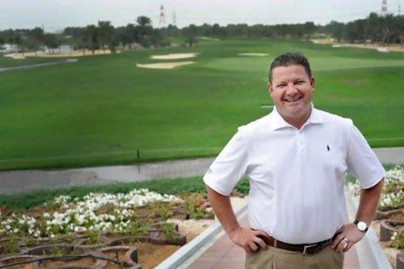 Ken Kosak, the general manager at Abu Dhabi Golf Club, makes it a point to greet staff before guests arrive.