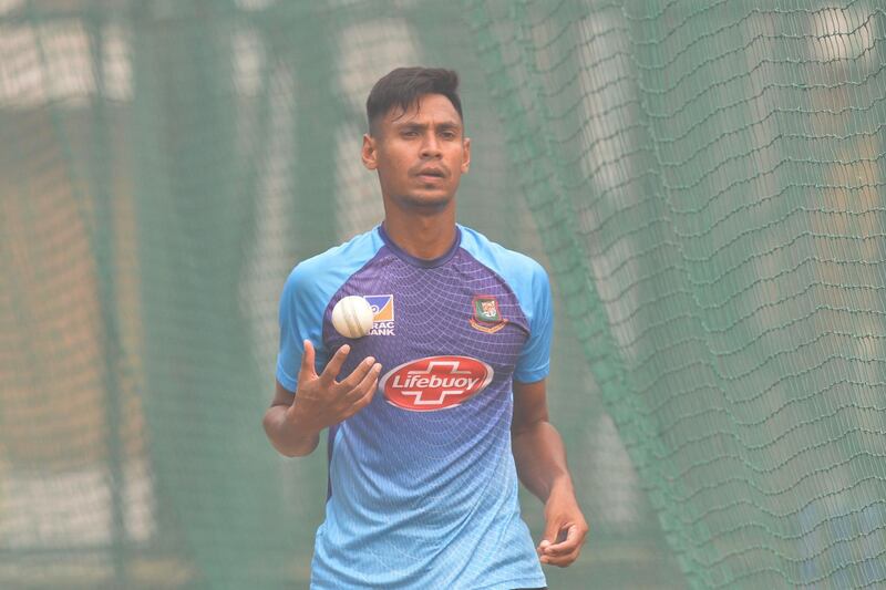 Bangladesh's Mustafizur Rahman at the Arun Jaitley Cricket Stadium in New Delhi. AFP