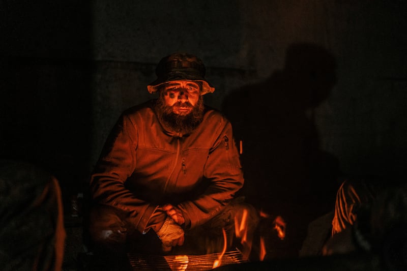 A Ukrainian soldier trapped within the besieged Azovstal Iron and Steel Works complex in Mariupol in May 2022. Reuters