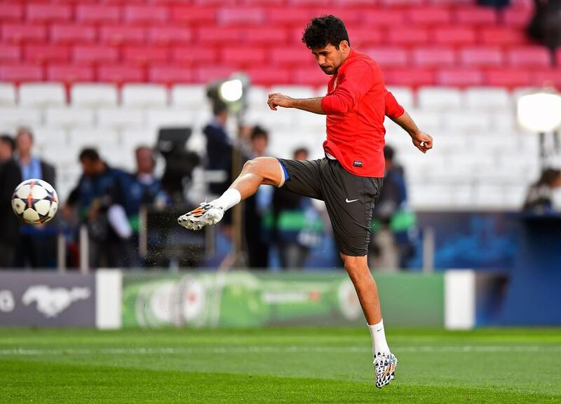 Diego Costa, Atletico’s top scorer, and the playmaker limped out of last weekend’s Primera Liga title decider at Barcelona with hamstring injury.Laurence Griffiths/Getty Images