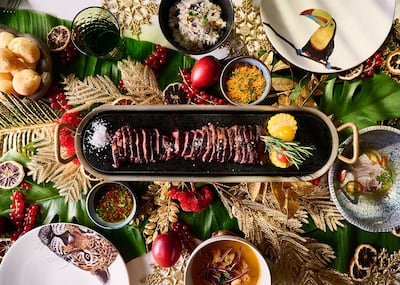 Amazonico in DIFC transports guests to the jungle for its festive offerings. Photo: Amazonico