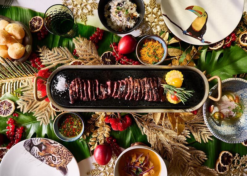 Amazonico in DIFC tranports guests to the jungle for its festive offerings. Photo: Amazonico