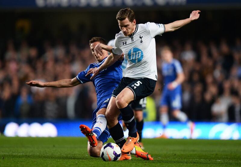 Left-back: Jan Vertonghen, Tottenham Hotspur. Created Chelsea's opener at Stamford Bridge with a dreadful back pass. Mike Hewitt / Getty Images