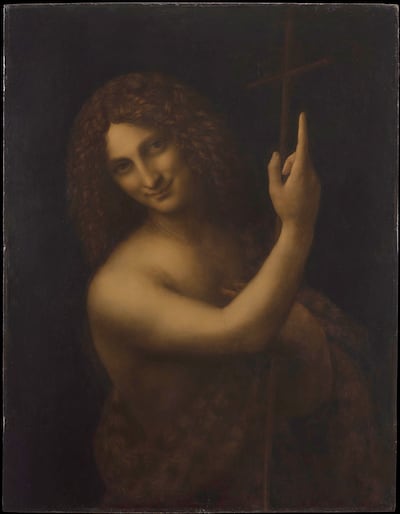 Leonardo da Vinci's 'Saint John the Baptist'. Photo: Louvre Museum / Tony Querrec