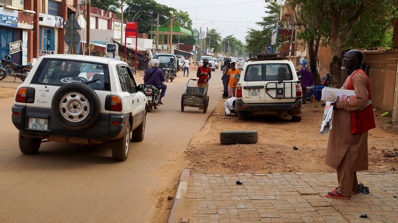 A street in Niamey, Niger, where a coup is threatening to plunge a struggling population further into poverty. Reuters