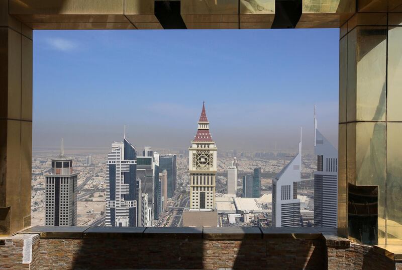 FILE PHOTO: A view shows the  Dubai Skyline, UAE February 12, 2018. REUTERS/Satish Kumar/File Photo