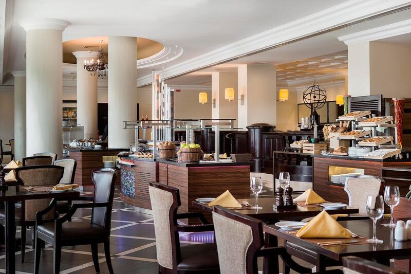 Hilton Abu Dhabi's La Terrazza restaurant. Hilton Abu Dhabi