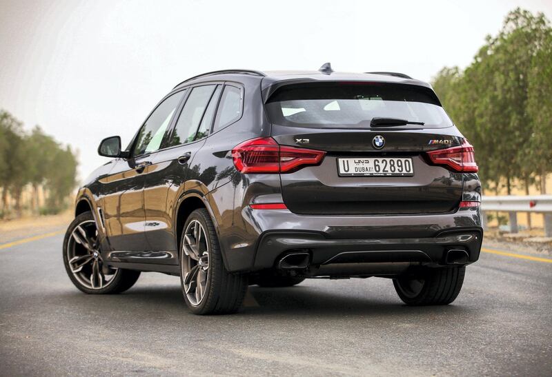 Dubai, December 17, 2017.  2018 BMW X3 M Series. shot at the Al Qudra area.
Victor Besa for The National.
Motoring
Reporter:  Adam Workman