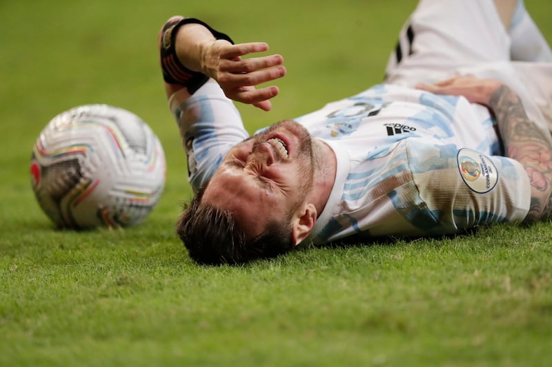 June 19: Argentina 1-0 Uruguay. Reuters