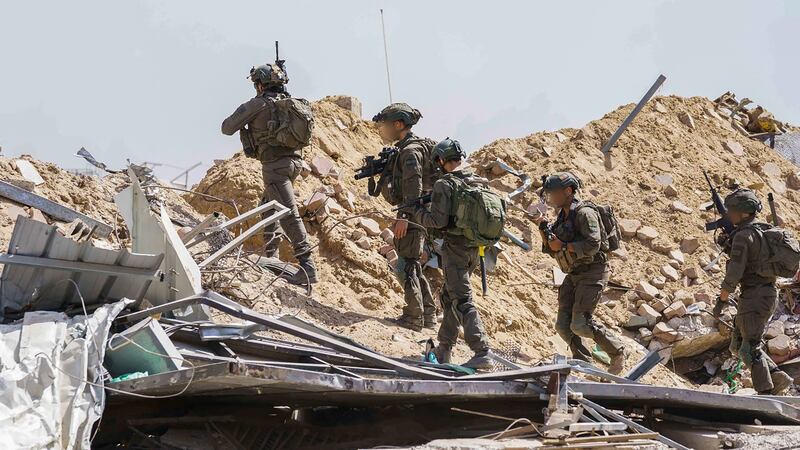 Israeli soldiers during military operations in the Gaza Strip. AFP