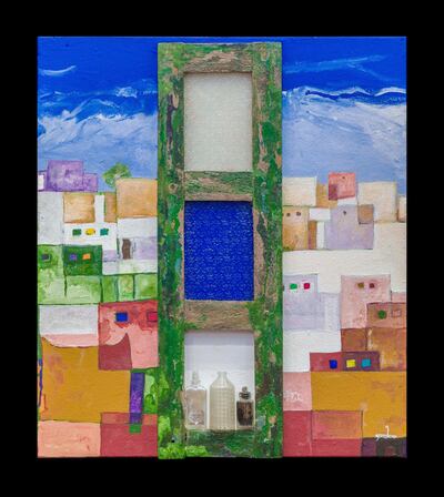 Obaid Suroor
History and Heritage, c. 2017
Acrylic, mixed media
80 x 70 cm
Courtesy of the artist