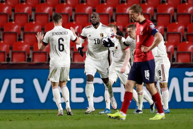 March 27, 2021. Czech Republic 1 (Provod 50') Belgium 1 (Lukaku 60'): Romelu Lukaku rescued a point for Belgium to make it 36 goals in his past 31 international appearances. Martinez said: "We didn't find our rhythm, or our level that we are used to. We needed to defend our box frequently. We created some good chances, but the draw is a fair result." Reuters