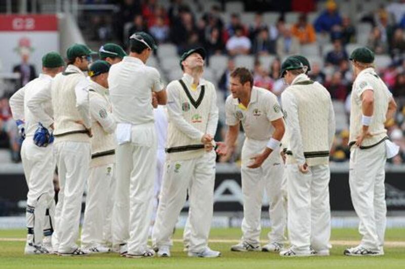 Australia were left frustrated after rain intervened in the third Test at Old Trafford.