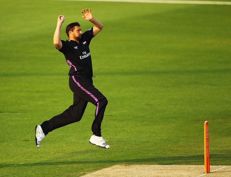 NOTTINGHAM, ENGLAND - JUNE 25:  Steve Harmison of Durham in action during the Friends Provident T20 match between Nottinghamshire and Durham at Trent Bridge on June 25, 2010 in Nottingham, England.  (Photo by Matthew Lewis/Getty Images)