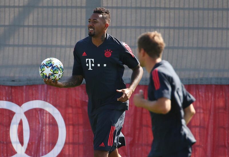 Bayern Munich's Jerome Boateng during training. Reuters