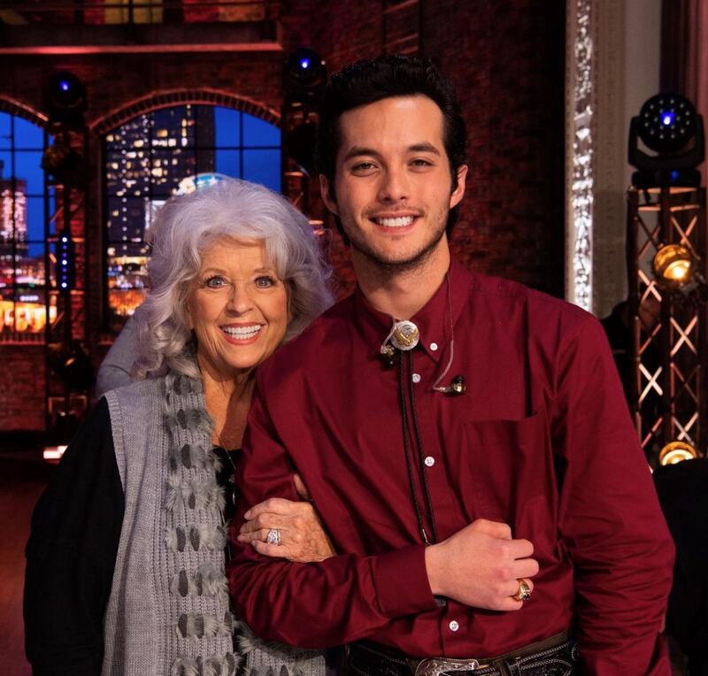 Laine Hardy with US television personality Paula Dean. Photo: Instagram @thelainehardy