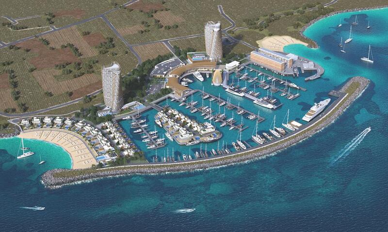 Fancy moving to Ayia Napa in Cyprus? Designed by architects SmithGroupJJR Ayia Napa Marina is being showcased at Cityscape. The scheme is a joint project between Ora Developers, led by Egyptian businessman and international statesman, Naguib Sawiris, and Cyprus-based Caramondani Group. A mixed-use residential, marina and commercial project based around 190 apartments, housed in two iconic twisting towers, 29 villas, a 600-berth full-service marina and a collection of retail, waterfront dining and lifestyle amenities for its ultra-high-net-worth residents and visitors.