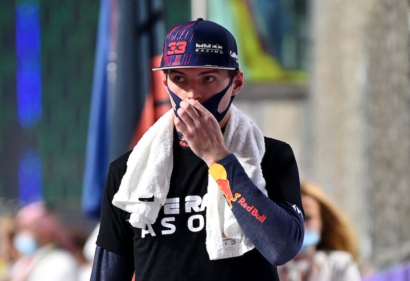 Red Bull's Max Verstappen before the race. Reuters
