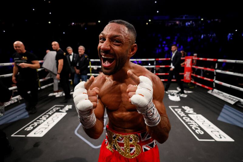 Kell Brook celebrates. Reuters