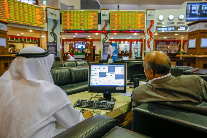 The Dubai stock market index dropped to its lowest level since October 16. Victor Besa for the National