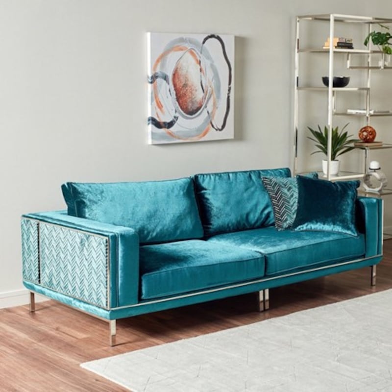 Hermoza three-seater sofa from Home Centre; Dh1,949 (down from Dh6,499).