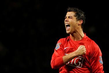 FILE PHOTO: FILE PHOTO: Soccer Football - English Premier League - Manchester United v West Ham United - Old Trafford, Manchester, Britain - October 29, 2008  Manchester United's Cristiano Ronaldo celebrates scoring their first goal   REUTERS / Toby Melville / File Photo / File Photo