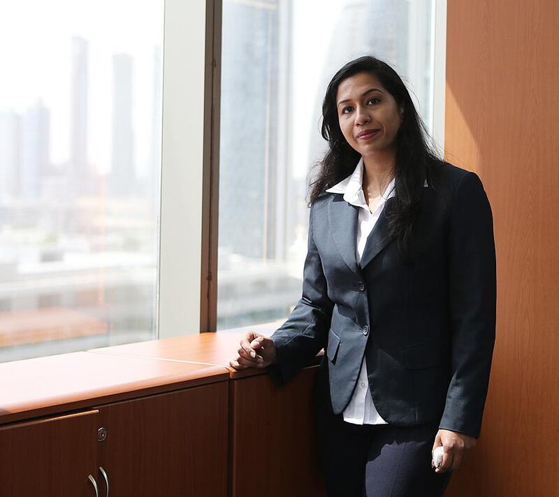 Lekshmi Nair, managing director, Diamond Business & Mnagement Consultancy at her office in Dubai. Satish Kumar/ The National 