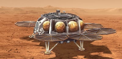 A rendering of a sample retrieval lander that Nasa was originally planning to develop. Photo: Nasa