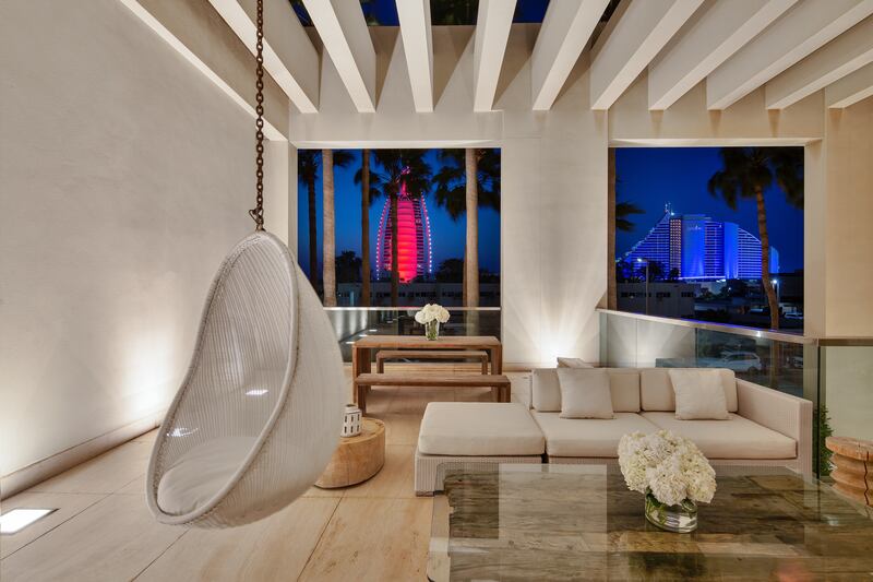 The property has a view of the Burj Al Arab