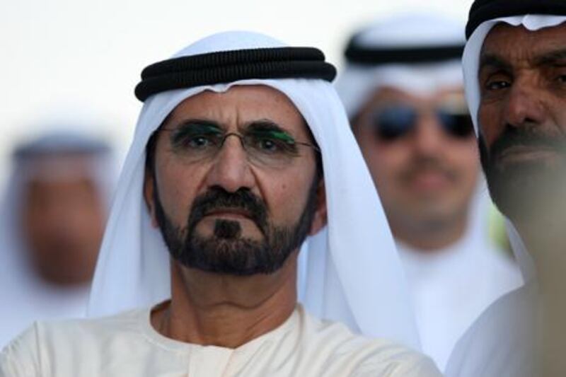 Sheikh Mohammed bin Rashid, UAE Vice President, Prime Minister and Ruler of Dubai, took to social media to announce the reshuffle of the UAE Cabinet. Pawan Singh / The National
