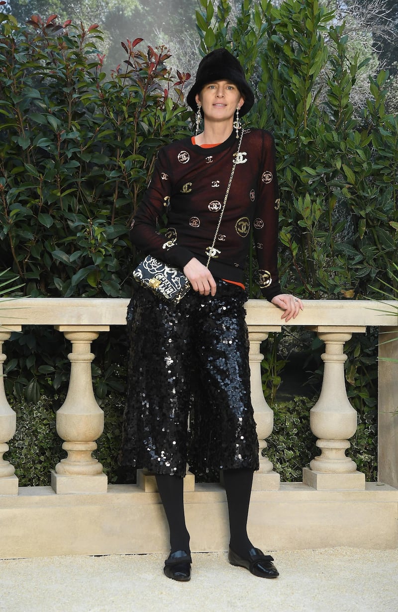 Stella Tennant at the Chanel Haute Couture Spring Summer 2019,  Paris Fashion Week, January 2019. Getty Images