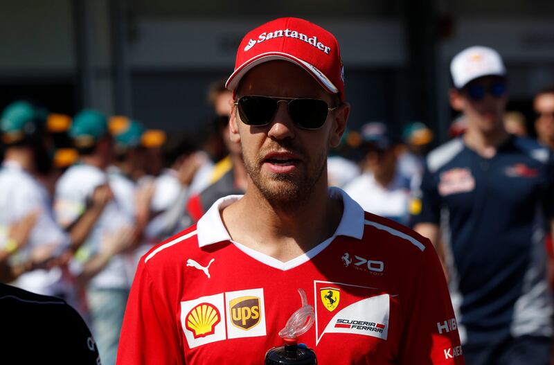 Sebastian Vettel got into trouble over his collision with Lewis Hamilton at baku. David Mdzinarishvili / Reuters