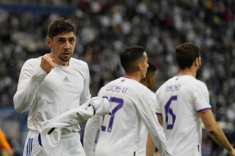 SUBS: Federico Valverde – 6. On for Rodrygo after 63, the stylish midfielder wasn’t as quick as he could have been getting the ball to Benzema. AP