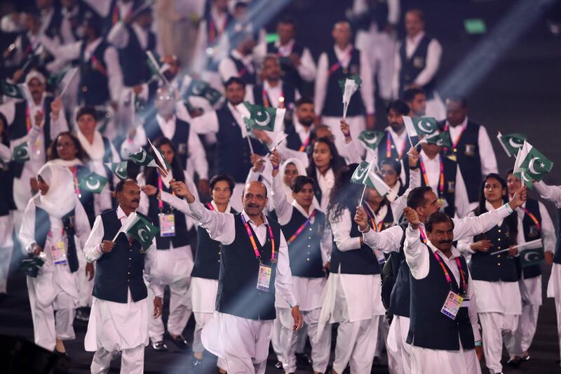 Athletes of Team Pakistan. Getty Images