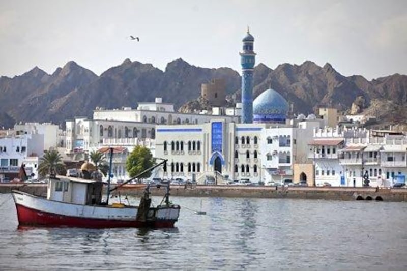 The Mutrah Corniche in downtown Muscat. Oman has just 12,500 hotel rooms but expects to add another 3,000 in the coming year. Silvia Razgova / The National