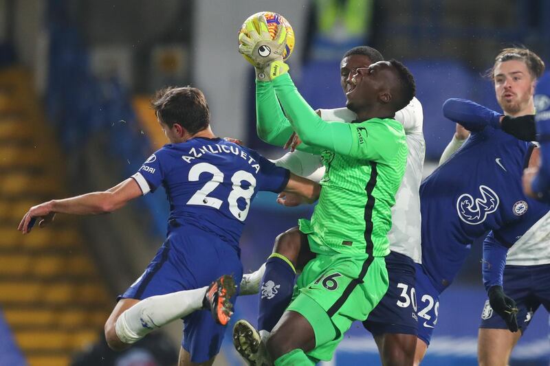 CHELSEA RATINGS: Edouard Mendy, 5 - Nothing the keeper could do about Gundogan’s accurate opener but could perhaps have forced the issue more against Raheem Sterling as the England man picked his spot before firing against the post, allowing de Bruyne to tap home the rebound. AP