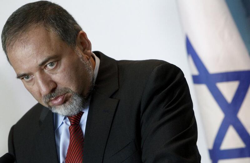 Israeli foreign minister Avigdor Lieberman. Petros Karadjias / AP