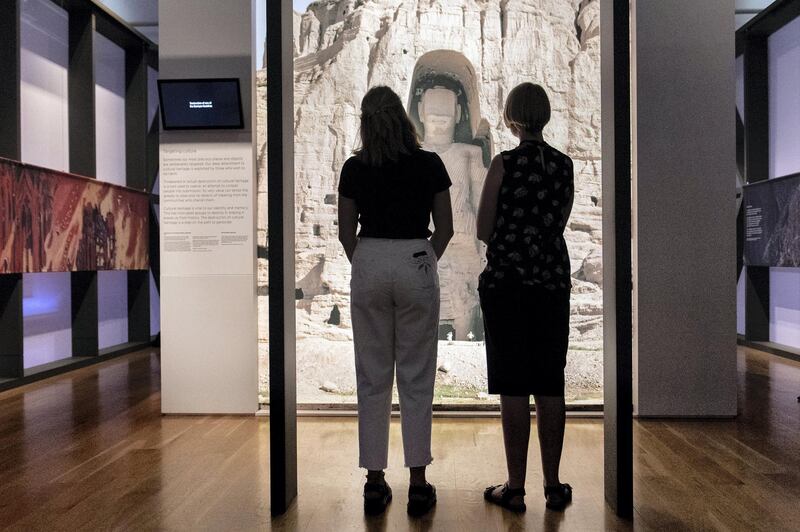 View of the exhibition "What Remains", part of the Culture Under Attack season at IWM London.
Photographed 3rd July 2019.
