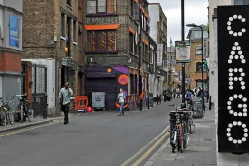 Photo of Shoreditch in East London for travel. Photo courtesy Rosemary Behan.