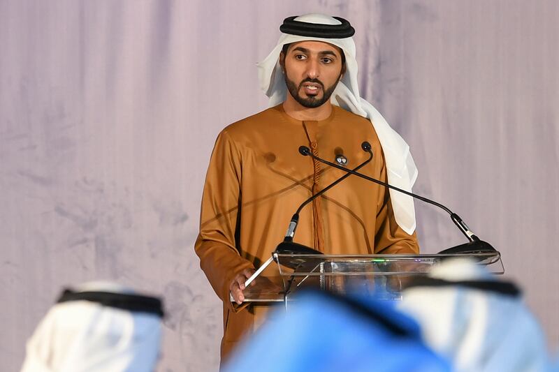 UAE Football Association president Sheikh Rashid bin Humaid.  AFP