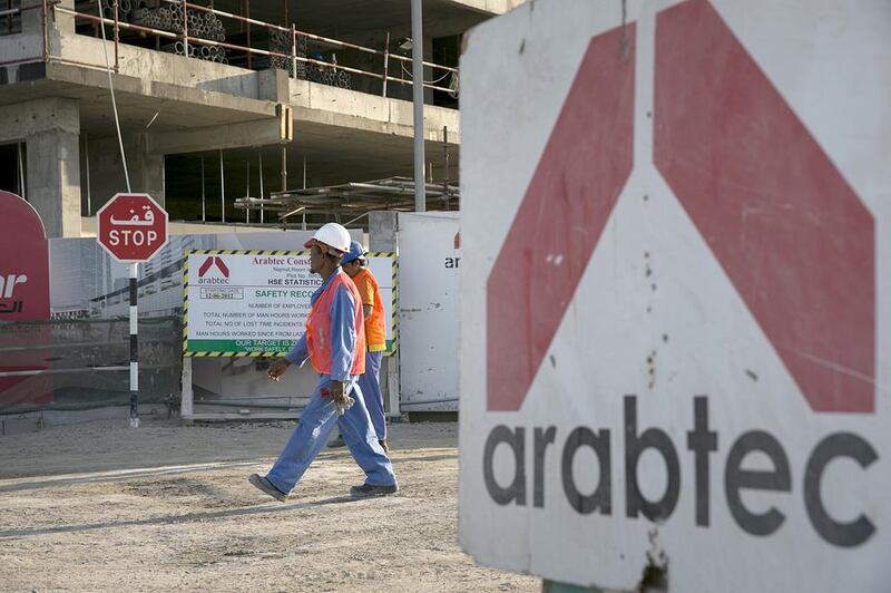 Arabtec's shareholders in September authorised the board to file for liquidation due to its untenable financial position. Silvia Razgova / The National