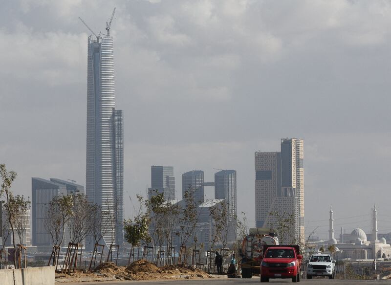 Cairo's central business district. Egypt’s debt stood at $162.9 billion in December. Reuters