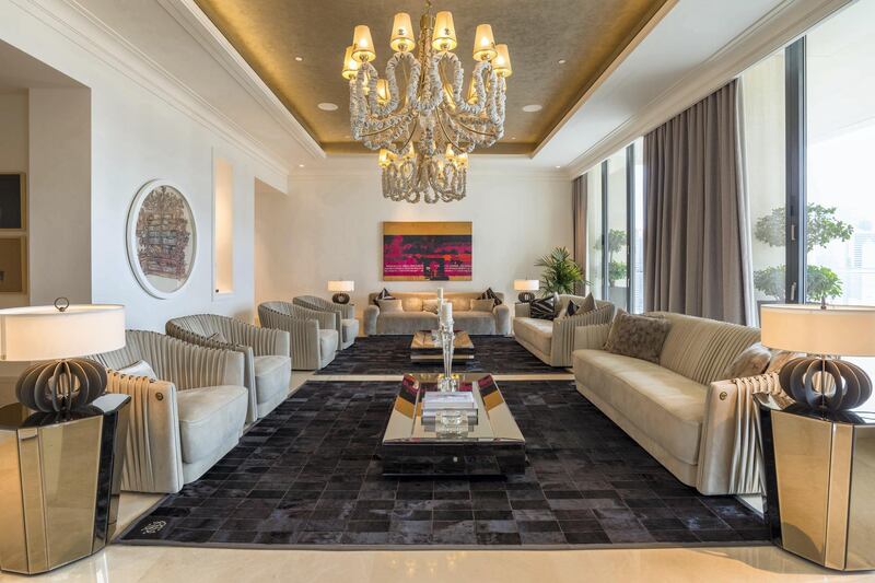 The 118 Classic style living room. Courtesy LuxuryProperty.com